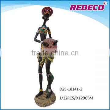 Polyresin african woman