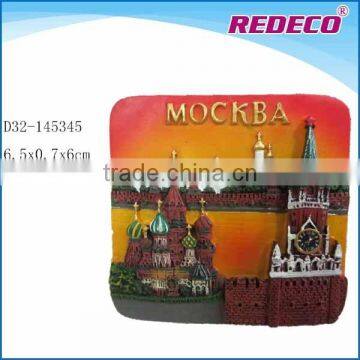 Resin 3d souvenir magnet for tourist