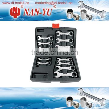 12PCS Teeth Ratchet Handle Wrench Set