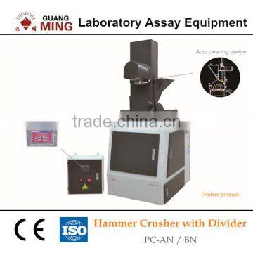 small laboratory hammer crusher with divider for mineral processing