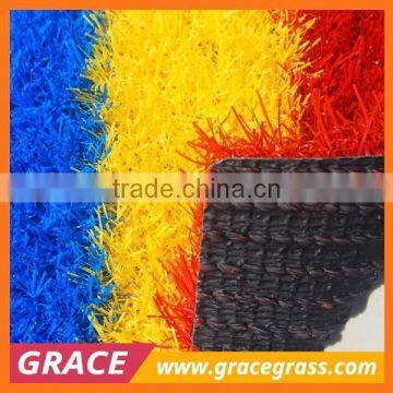 25mm PE Monofilament Purple Color Synthetic Turf Grass for School photo-4