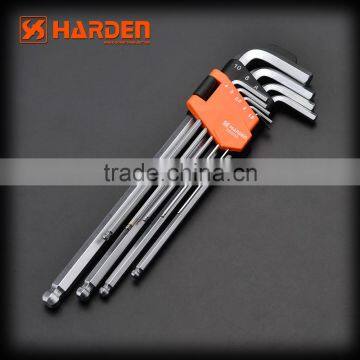 Professional 9PCS Chrome Vanadium Long Ball Key Wrench