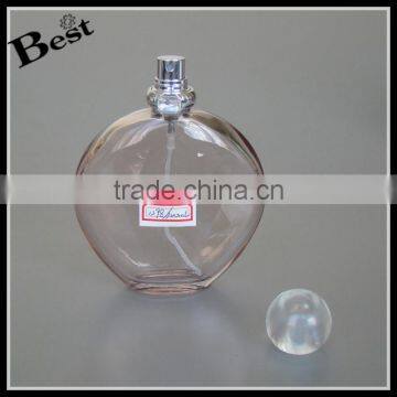 100ml Cosmetic Best Sale Round Glass Perfume Bottle Fragrance Perfume Empty Glass Bottle With Silver Metal Spray China Suppliers photo-2