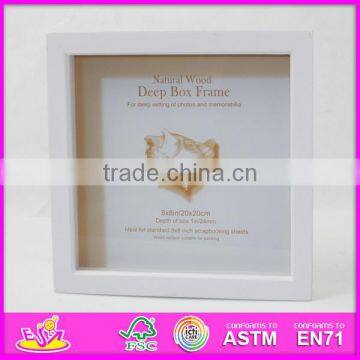 2016 new design wooden picture photo frame, top sale wooden picture photo frame W09A022