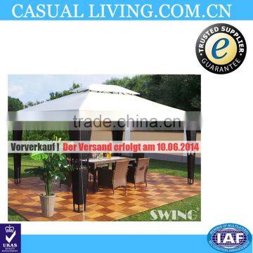 3x4m Fabric Waterproof Rattan Gazebo