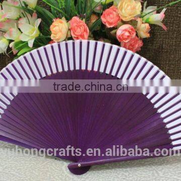 New Style Silk Bamboo Fan With Flower photo-3