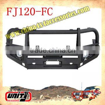 WITH LAMP & STONE GUARD front bumper guard for Prado 120