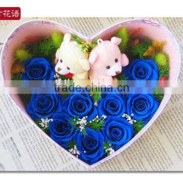 Best Gift for Girls100% Natural Flower Preserved Flower With Crystal Glass photo-4