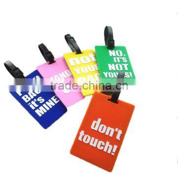 Silicone Embossed Logo Luggage Tag , Personalized Silicone Cool Luggage Tags photo-6