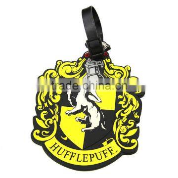 High quality pvc waterproof silicone luggage tags with logo