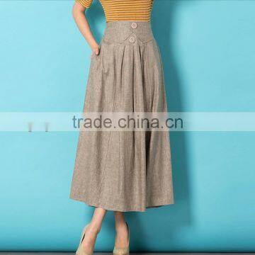 Fashion chiffon long dress for women skirt casual A-line long skirt