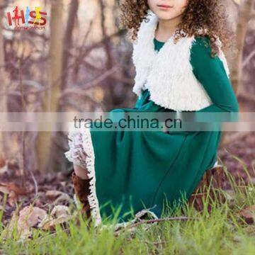 2017 Baby Girl Party Children Frocks Designs Fringe Flare Long Frocks Designs photo-4