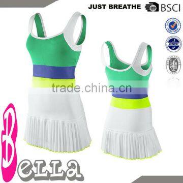 neon colors mixed lovely kids sports dress