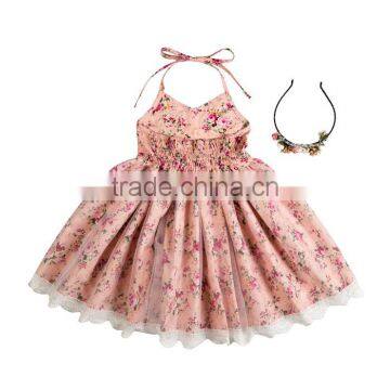 New Design Summer Dress for Kids Fashion Cute Baby Floral Dresses photo-4