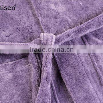 Best Quality Heavyweight Purple Winter Men Sleepwear photo-5