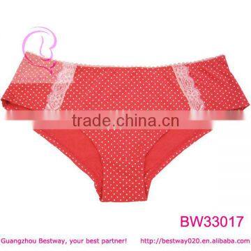 Hot sex girl photo of sex red polka dot underwear