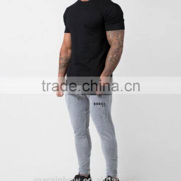 Marl Grey Plain Bottoms Custom Printed Mens Joggers Tapered Jogger Pants Fitness Joggers OEM photo-2