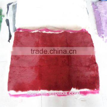 Rabbit Fur Plate, Dyed Chinchilla Color/Rabbit Fur Blank for Shoes,toy,collar and Trim photo-3