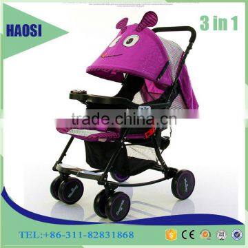 Baby Swing Bed Baby Carriage 3-in-1 Baby Stroller photo-5