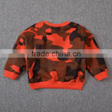 S15272A Wholesale Crewneck Sweatshirt Children Pullover Camouflage Hoodies photo-4
