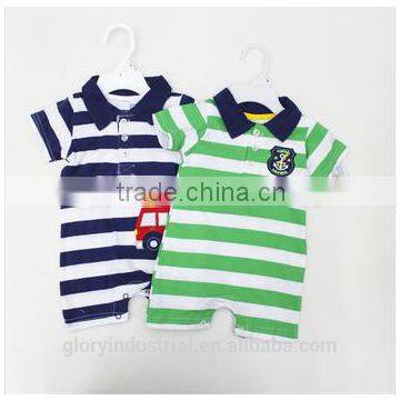 cartoon design striped baby jumpsuit patterns