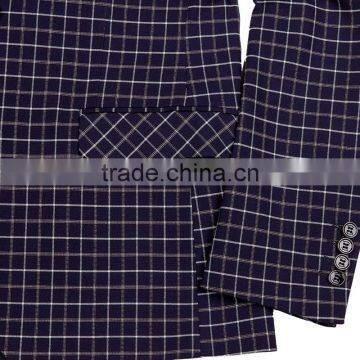 Daynoliao Slim Fit 3 Pieces Trendy Woolen Business Suits Plaid Male Suit for Men photo-5