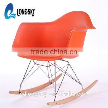 LS-4012B Plastic Armrest PP Classic Rocking Chair Home Furniture Chair Modern Bentwood Rocking Chair photo-3