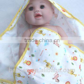 OEM Factory or 10 Stocked Designs Baby Muslin Towel /Baby Swaddle Blanket photo-6