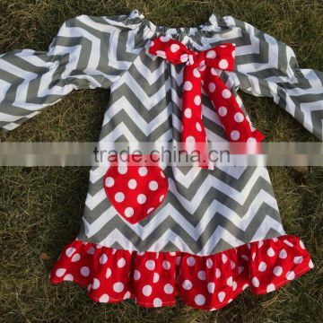 baby girls heart valentines dress Yiwu Garment Factory