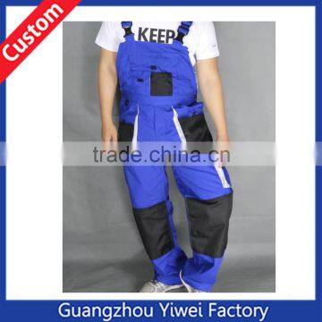 Blue high quality working 100% cotton custom overalls for men jumpsuit overalls