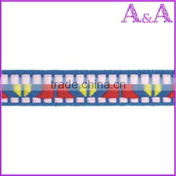 High quality custom jacquard woven national webbing tape