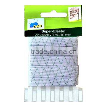 D&D zickzack China wholesale market agents green elastic with rubber grip