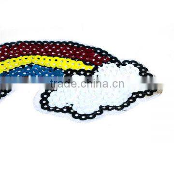 PVC Iron On Patches Multicolor Unicorn Rainbow Embellishment Findings photo-2