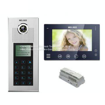 Cat5/Ethernet Cable 2 Apartments Video Door Phone with Name List Operation English/Turkish/Spanish/French Language Avail