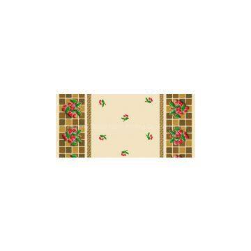Polyester printed cherries tablecloth