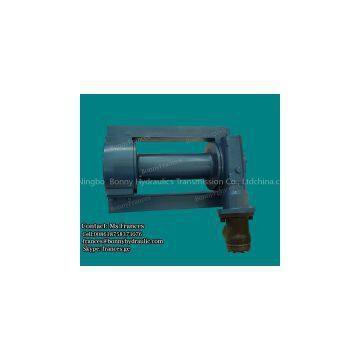 Worm gear pulling hydraulic winch