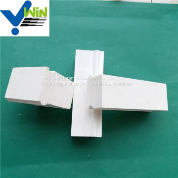 Factory price alumina ceramic brick for ball mill size