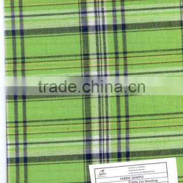 Yarn Dyed Cotton sheeting Fabric