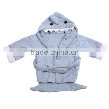 Cute Baby Bath Robe Blue Shark Bath Robe Kids Bath Robe