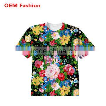 Girls flower full printed t shirt