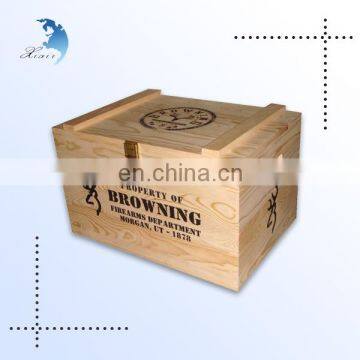 Wholesale Handmade Natural Wood Wine Crate For Storage