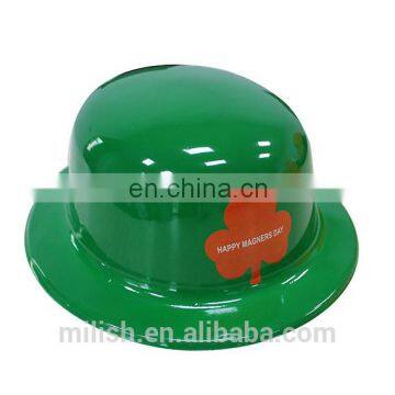 MH-2196 Party Custom logo Green Saint St Patrick Day Derby Bowler Hat