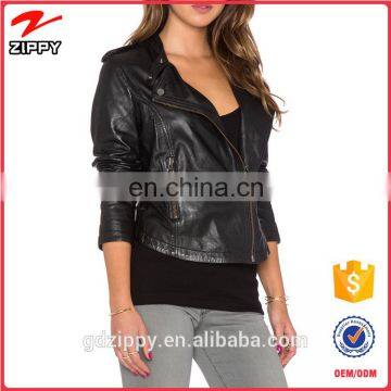 New Fashion Wholesale Custom Women Leather Jacket