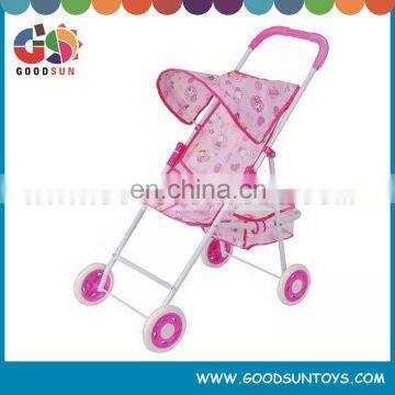 Newest designing stroller for dolls with new fabric good baby stroller