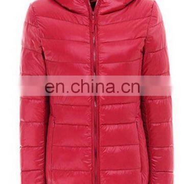 Thin Woman Yellow Down Jacket With Light Color and Weight photo-2