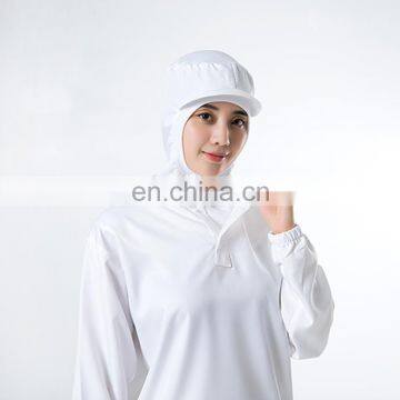 100%Polyester White Jumpsuit Food Processing Uniform photo-5
