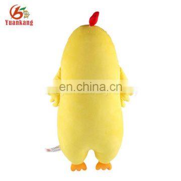 Personalized Funny Yellow Chicken Animal Shaped Plush Body Pillow