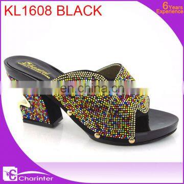 Ladies Shoes Wholesale Slipper With Stone Ladies Slipper in China photo-3