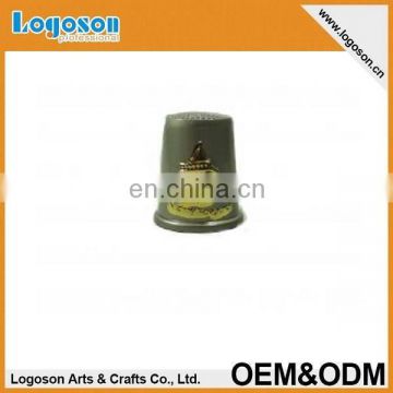 2015 latest item high quality novelty tourism gift custom souvenirs pewter thimble