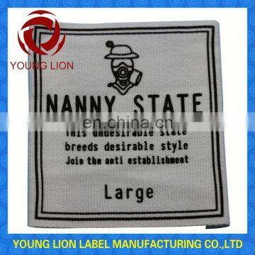 cotton printed clothing label tag